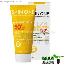 ضد آفتاب فلوئید SPF50 اسکین وان بی رنگ فاقد چربی 40 میل