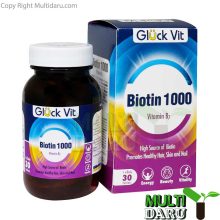قرص بیوتین 1000 میکرو گرم گلاک ویت 30 عددى