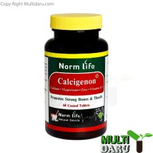 قرص کلسیم منیزیم زینک کلسیژنون نورم لایف 60 عددى