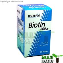قرص بیوتین 800 هلث اید 30 عددی