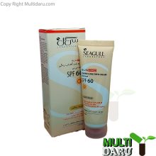 کرم ضد آفتاب SPF60 سى گل بژ روشن فاقد چربى 50 میل