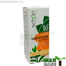 کرم ضد آفتاب شون SPF50 دابل شیلد مناسب پوست چرب فاقد چربی 50 میل