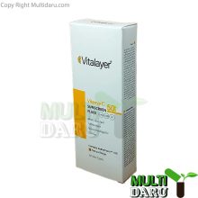 ضد آفتاب فولئید ویتالایر رنگ بژ طبیعی SPF50 حاوی ویتامین سی 50 میل