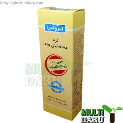 کرم محافظ پای بچه ایروکس حاوی زینک اکساید پیشگیری التهاب 100 گرم