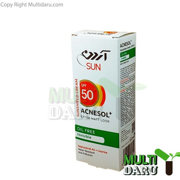 کرم ضد آفتاب SPF50 آردن آکنسول بدون رنگ فاقد چربی 50 میل