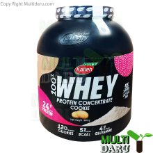 پودر پروتئین 100 درصد وی کاله 1800 گرم طعم بیسکوییت