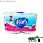 دستمال توالت دوقلو فلورا