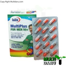 کپسول مولتی پلاس +50 آقایان یوروویتال 60 عددی