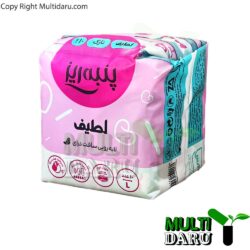 نوار بهداشی پنبه ریز لطیف بسیار نازک 10 عددی سایز بزرگ