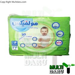 پوشک مولفیکس سایز4 7تا18 کیلو 34 عددی