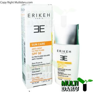 کرم ضدآفتاب SPF50 ضد لک بیرنگ اریکه 50 میلی‌لیتر