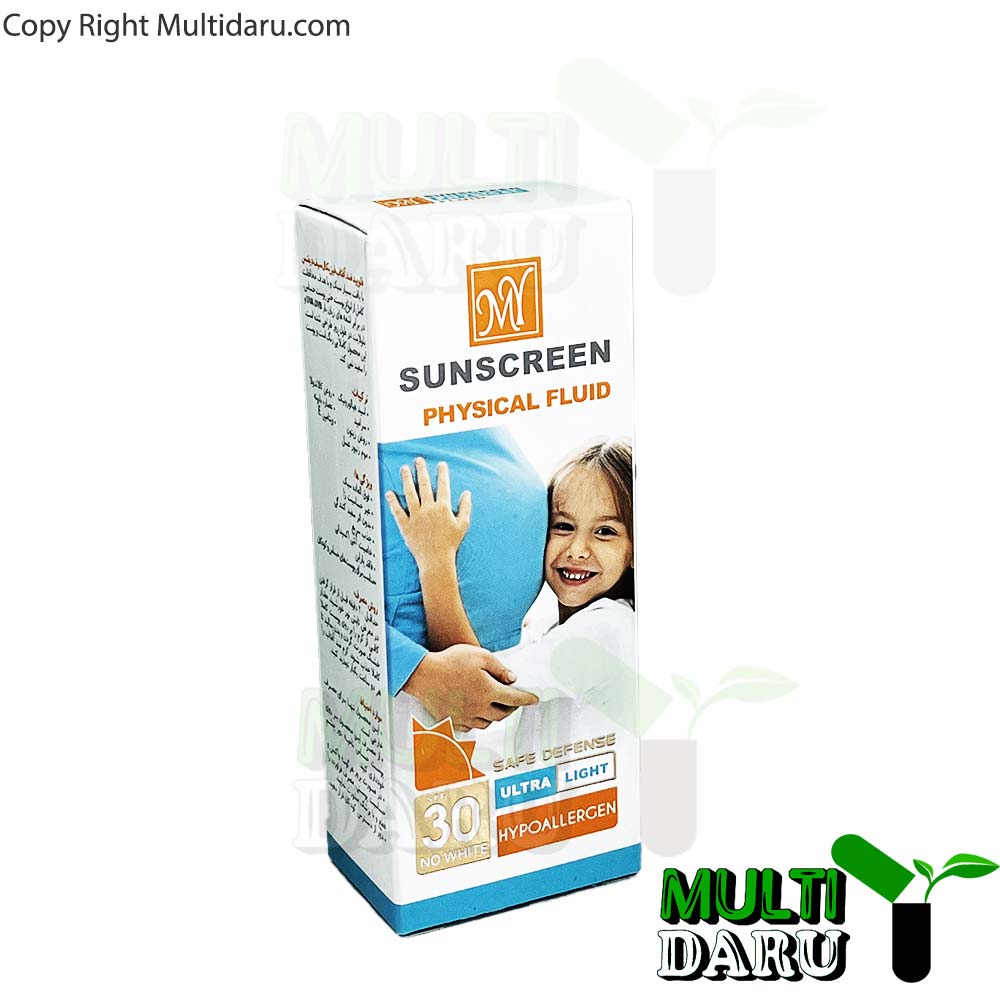 فلوئید ضد آفتاب مای SPF30 فیزیکال 50 میل