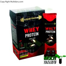 پودر پروتئین وی آرمسترانگ ساشه 30 گرمی 12 عددی طعم شكلات