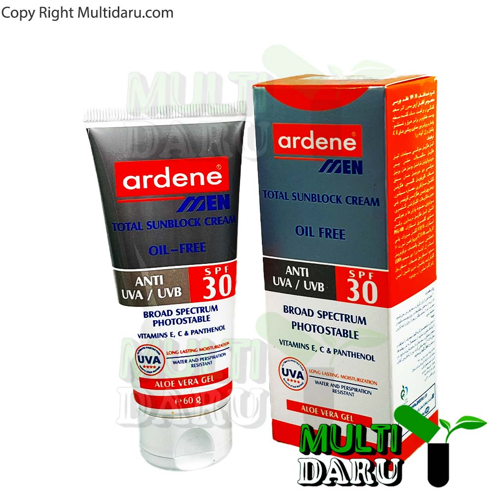 كرم ضد آفتاب SPF30 آردن مخصوص آقایان 60 گرم