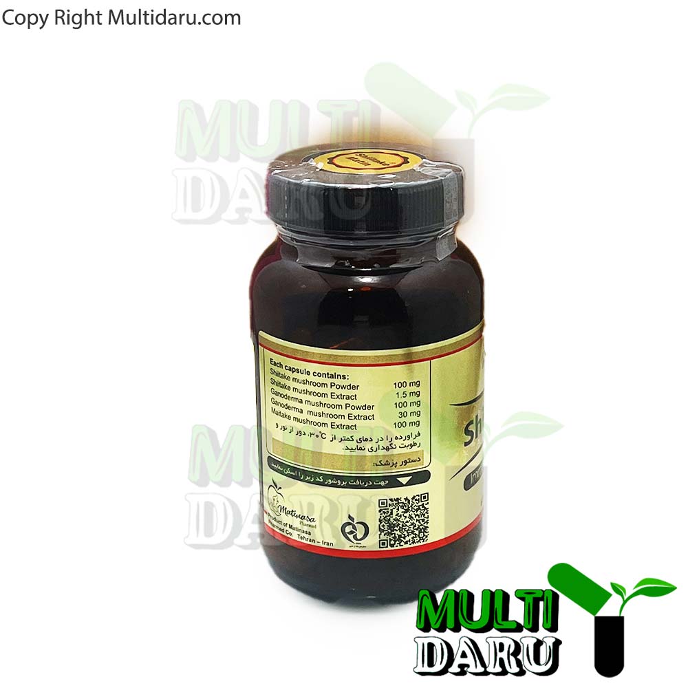 کپسول شیتاکه متین آسا فارمد 60 عددی