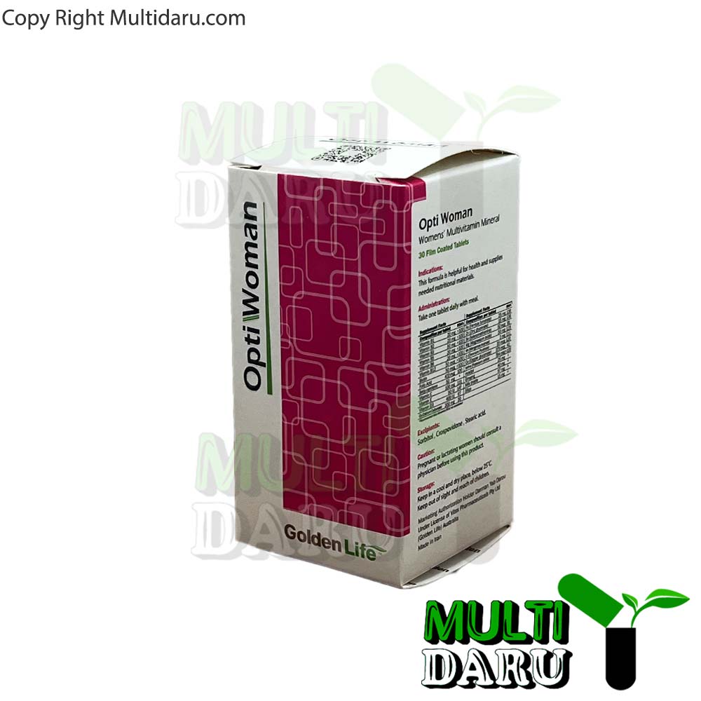 قرص مولتی ویتامین اوپتی وومن گلدن لایف 30 عددی