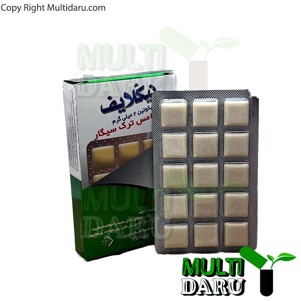 ادامس ترک سیگار نیکولایف طعم نعنا 30 عددی