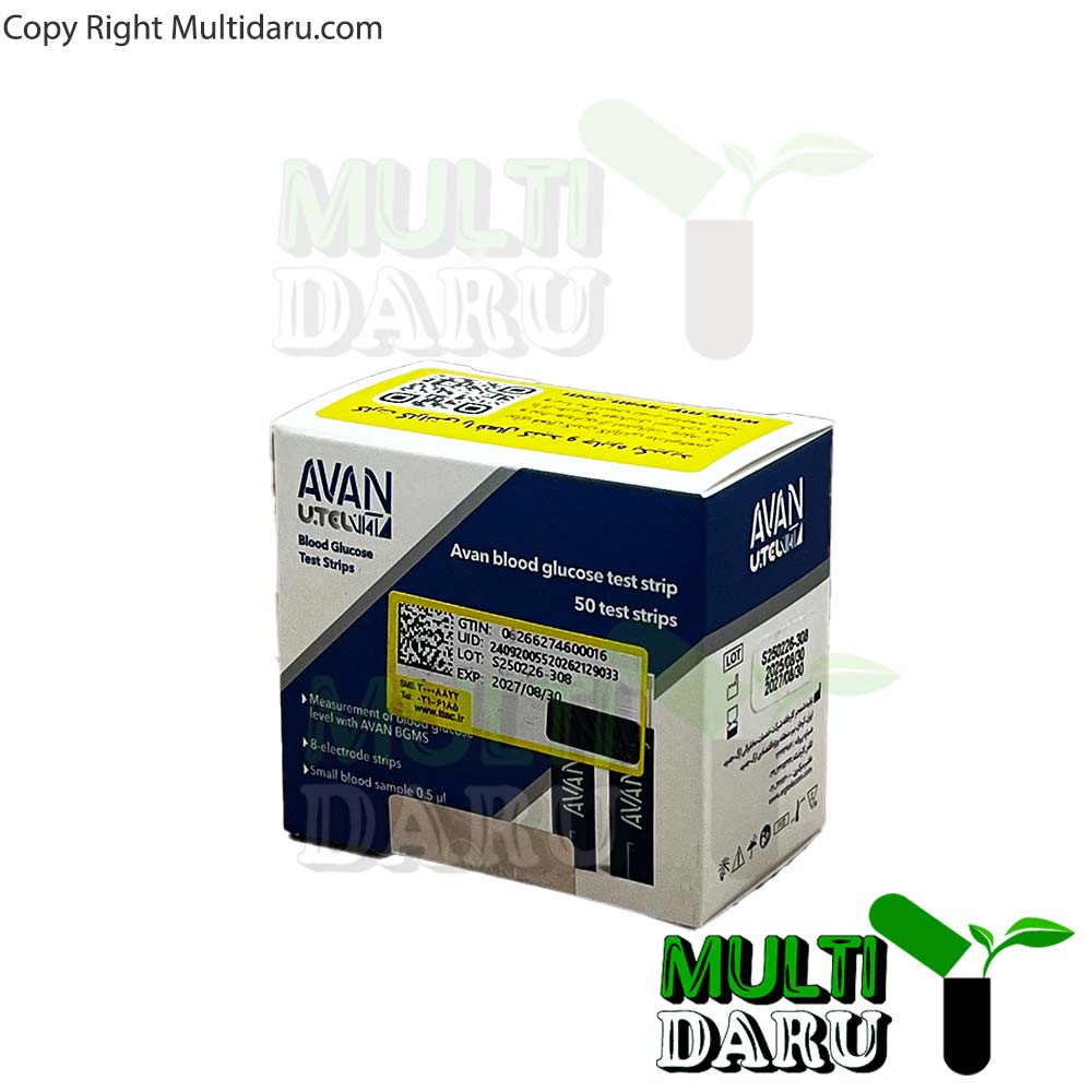 نوار تست قند خون آوان 50 عددی