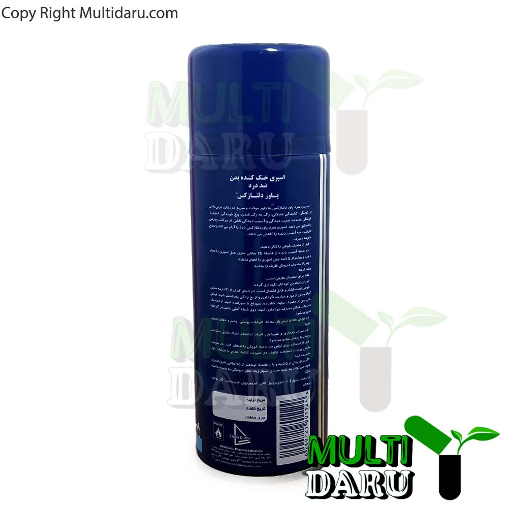 اسپری ضد درد آیس پاور دلتا 400 میلی لیتر