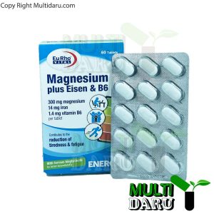 قرص منیزیم پلاس آیزن ب6 یوروویتال 60 عددی