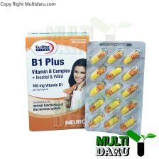 کپسول ب1 پلاس یوروویتال 60 عددی