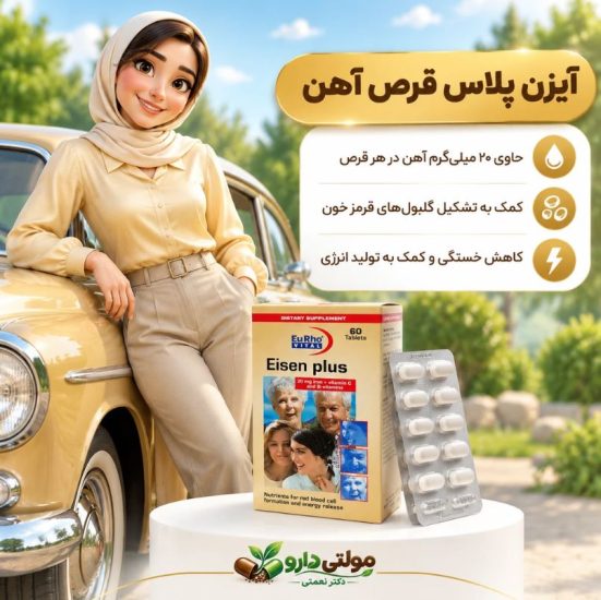 کپسول ایزن پلاس یوروویتال 60 عددی