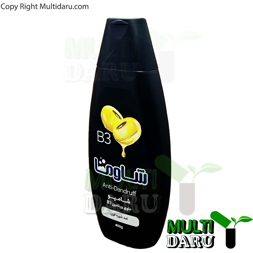 x2684.jpg شامپو شوما حاوی ویتامین ب3 مناسب موهای با شوره زیاد 400 گرم
