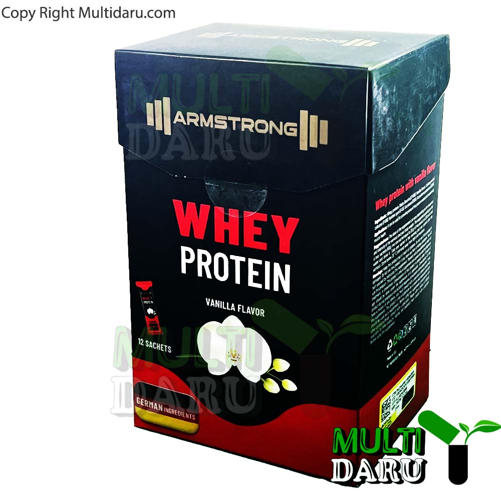 x2964.jpg پودر پروتئین وی آرمسترانگ ساشه 30 گرمی 12 عددی طعم وانیل
