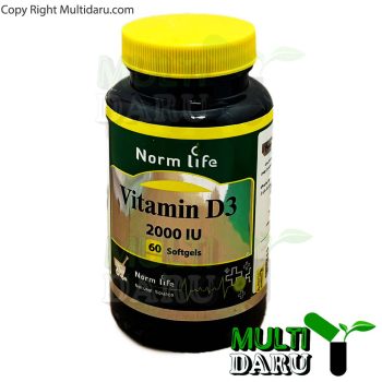 بررسی قیمت و خرید قرص ویتامین دی 3 2000 میلی گرم نورم لایف 60 عددی