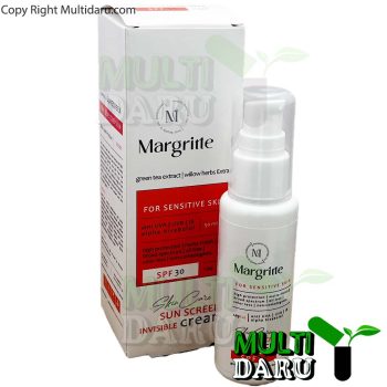 بررسی قیمت و خرید کرم ضد آفتاب ساده پوست حساس مارگریت 50 میل