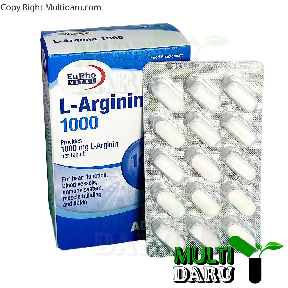قرص ال آرژنین 1000 میلی گرم یوروویتال 60 عددی