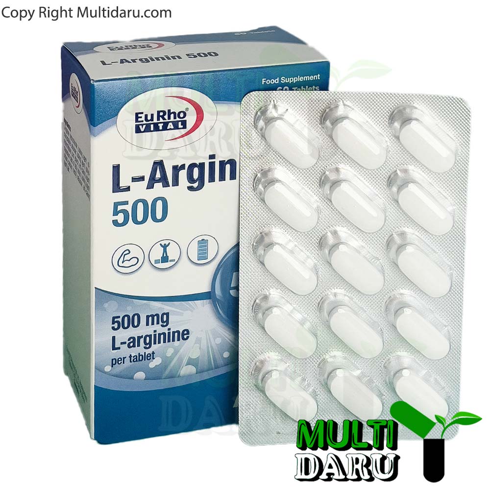 قرص ال آرژنین 500 میلی گرم یوروویتال 60 عددی