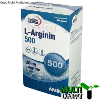 قرص ال آرژنین 500 میلی گرم یوروویتال 60 عددی