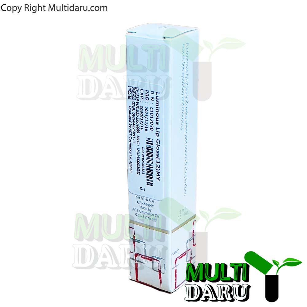 رژ لب مایع اکلیلی لومینوس شماره 12 مای 9 میلی لیتر