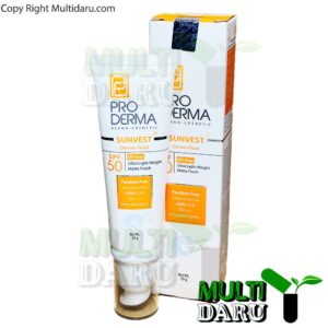 فلوئید ضد آفتاب SPF 50 فاقد چربی پرودرما 50 گرم