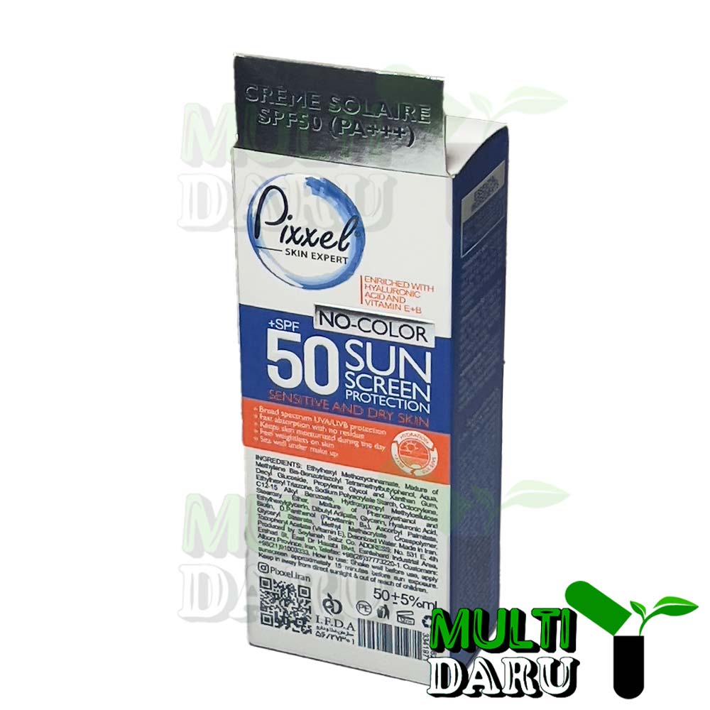 ضدآفتاب پوست خشک بیرنگ SPF 50 پیکسل 50 میل
