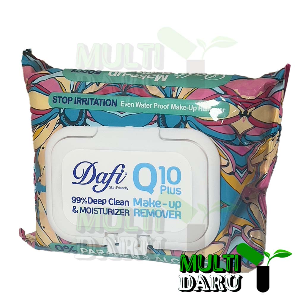 دستمال مرطوب Q10 دافی گلدار 50 عددی