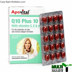 کپسول کیو 10 100 میلی گرم آپوویتال 30 عددی